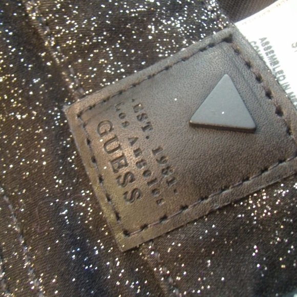 Guess Power Skinny Black Mysteek Wash Glitter Jean - Picture 11 of 16